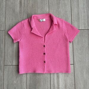 Free People | Crochet Beach Shirt | Size S